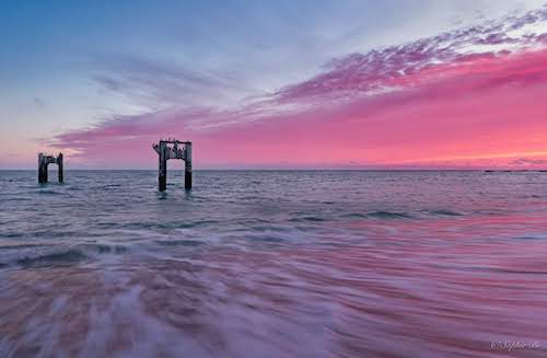 Davenport pier, CA, US